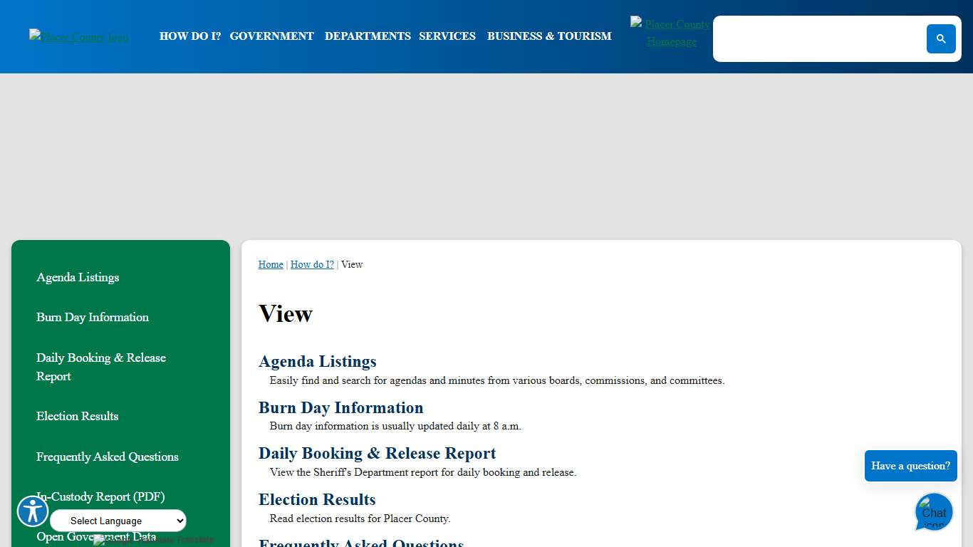 View | Placer County, CA